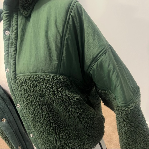 Free People Forest Green Fleece Jacket - Picture 8 of 11